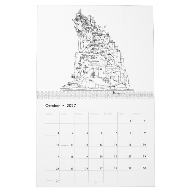 Fantasy Landscapes Calendar (Oct 2027)