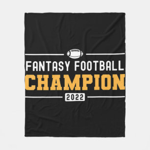 Fantasy League Champ 2022 Winner Fantasy Football Fleece Blanket