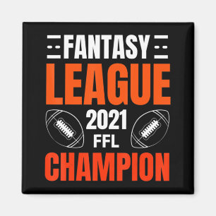 Fantasy League Champion Football 2021 Winner vinta Magnet