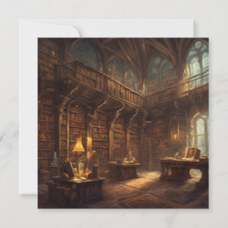 Fantasy Library Invitation
