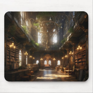Fantasy Library Mouse Pad