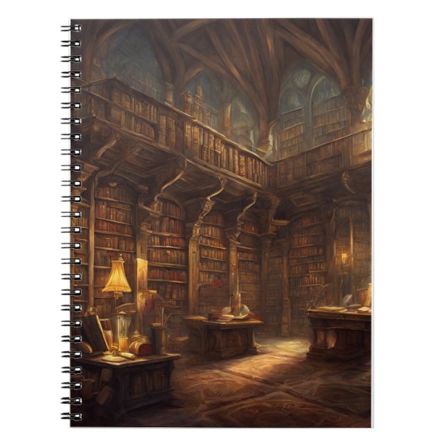 Fantasy Library  Notebook (Front)