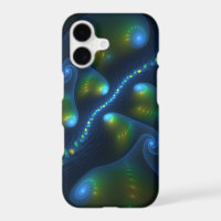Fantasy Lights Abstract Blue Green Yellow Fractal