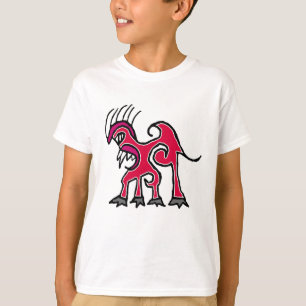 Fantasy linear art dragon drawing T-Shirt