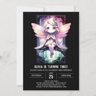 Fantasy Little Fairy Birthday Invitation