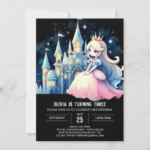 Fantasy Little Princess Birthday Invitation