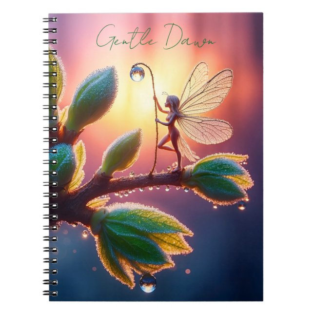 Fantasy macro photography of tiny forest sprite notebook (Front)