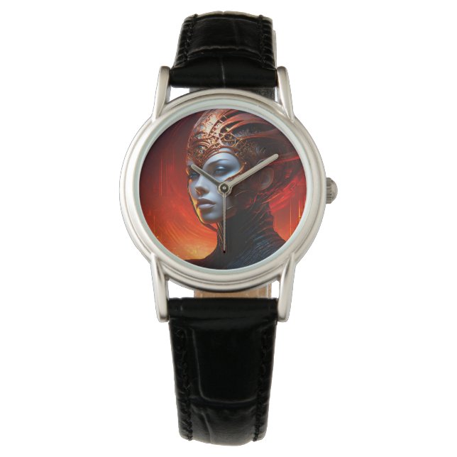 Fantasy magic art woman watch (Front)