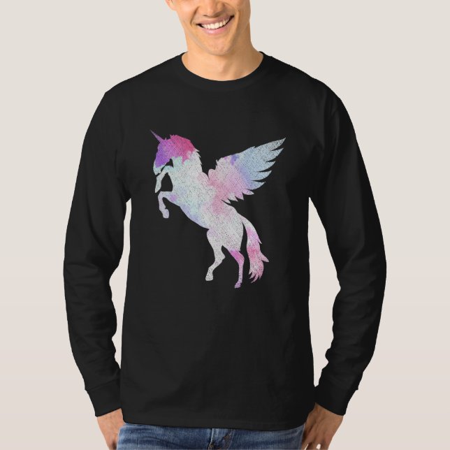 Fantasy Magical Pegasus Mythical Creature Fairytal T-Shirt (Front)