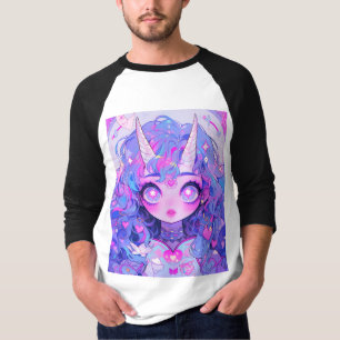 Fantasy Magical Unicorn Creature Anime Girl T-Shirt