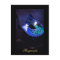 Fantasy Masquerade Mask BLue Fine Art Postcard