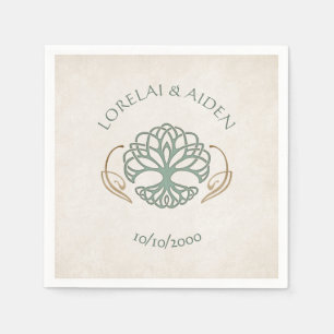 Fantasy Mediaeval Celtic Wedding Napkin