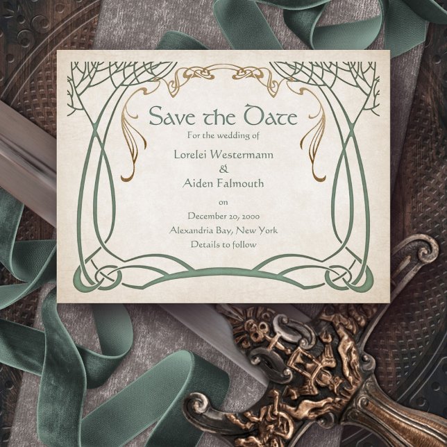 Fantasy Mediaeval Celtic Wedding Save The Date (Creator Uploaded)