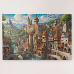Fantasy Mediaeval City  Jigsaw Puzzle