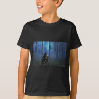 Fantasy Mediaeval Knight on Horseback in Moonlight