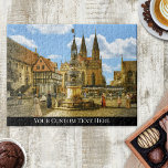 Fantasy Mediaeval Village Europe Puzzle<br><div class="desc">Puzzle featuring a fantasy scene of a mediaeval European village. With lots of small details this is an interesting puzzle.</div>