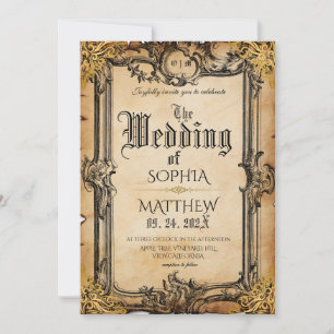 Fantasy Medieval Wedding Invitation
