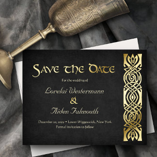Fantasy Medieval Wedding Save the Date Card
