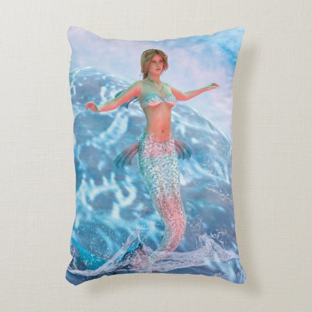 Fantasy Mermaid Decorative Cushion (Front(Vertical))
