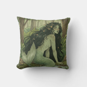 Fantasy Mermaid Forest Mavka Pillow