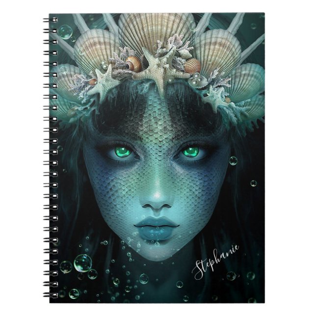 Fantasy Mermaid  Notebook (Front)