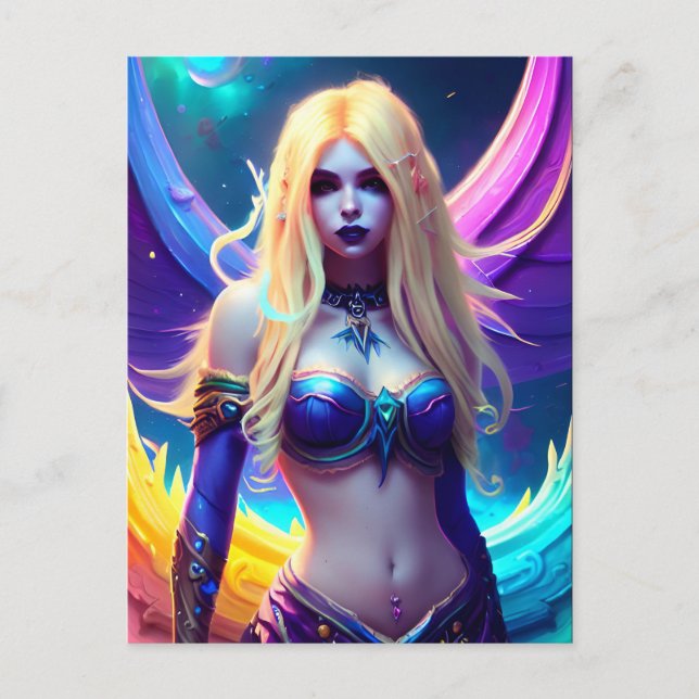 Fantasy Mermaid Postcard (Front)