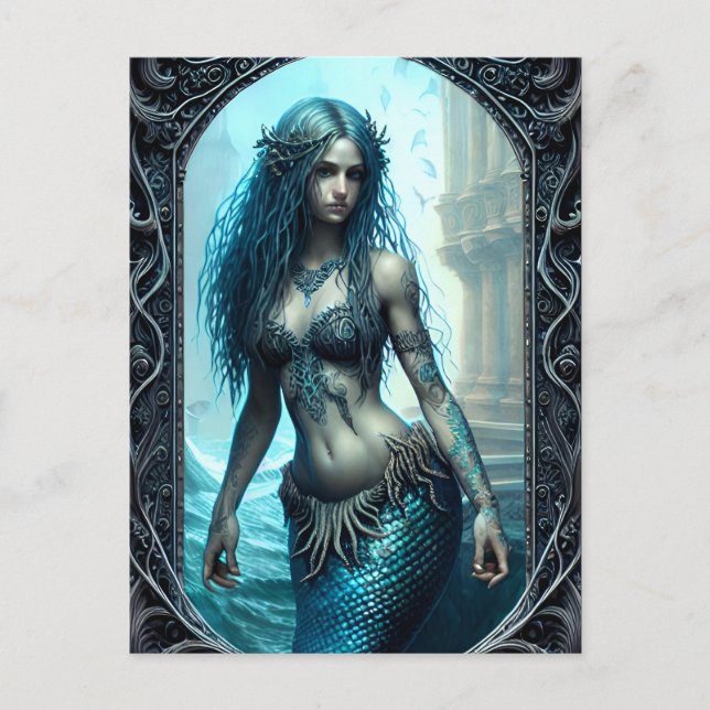Fantasy Mermaid Postcard (Front)