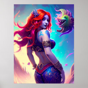 Fantasy Mermaid Poster