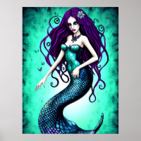 Fantasy Mermaid Poster