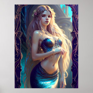 Fantasy Mermaid Poster