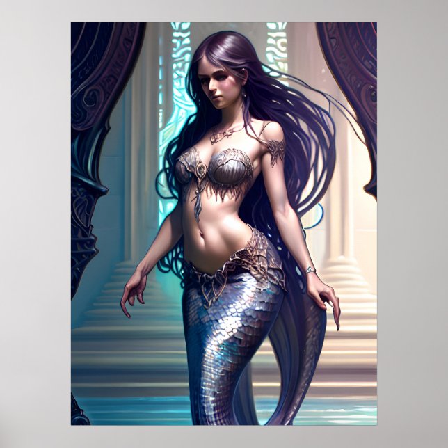 Fantasy Mermaid Poster (Front)