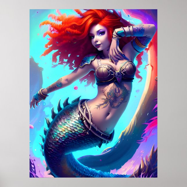 Fantasy Mermaid Poster (Front)
