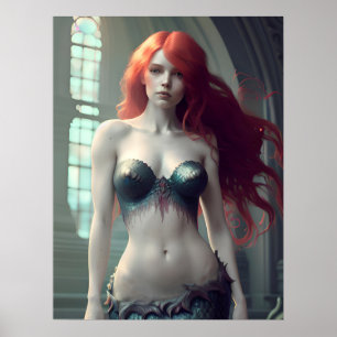 Fantasy Mermaid Poster