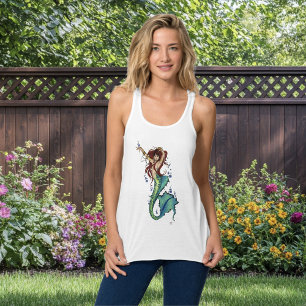 Fantasy Mermaid Teal Tail Singlet