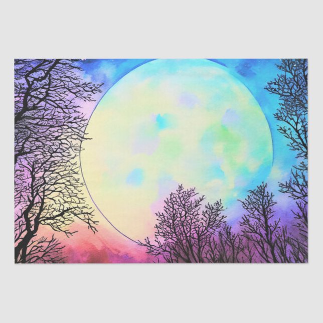Fantasy Moon Decoupage Tissue Paper (Front)