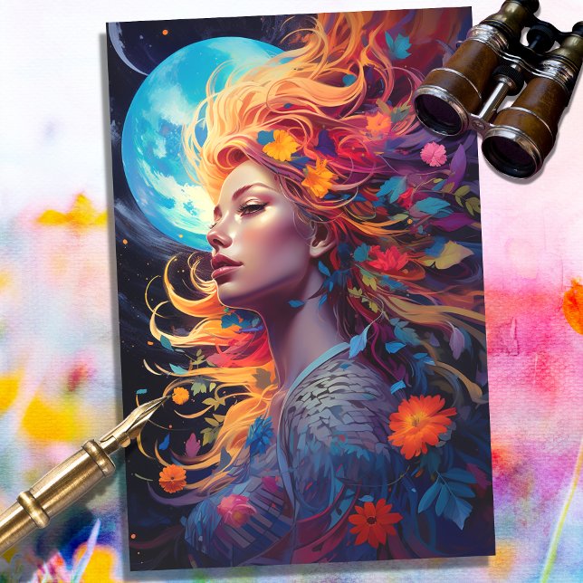 Fantasy Moon Girl 4 Decoupage Paper (Creator Uploaded)