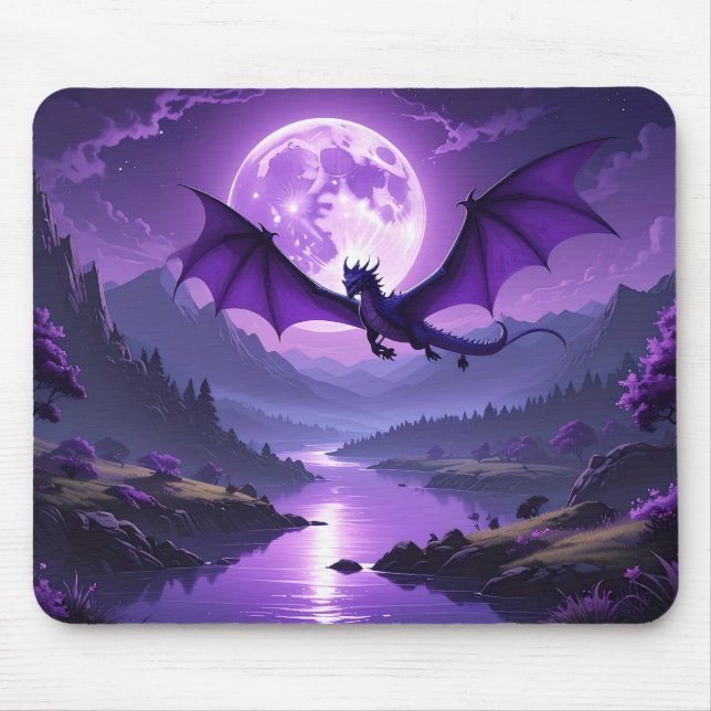 Fantasy Moonlight Mouse Pad for Gamers & Creators  (Front)