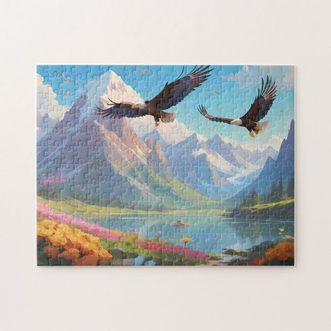  fantasy mountain landscape jigsaw puzzle (Horizontal)