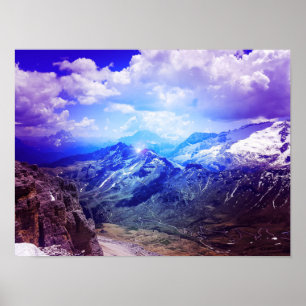 Fantasy Mountain Scenery in Italy, Europe Poster