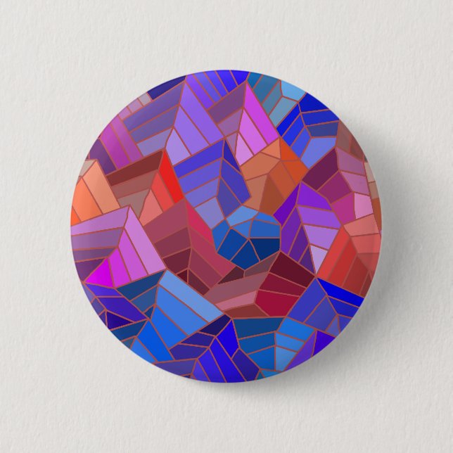 Fantasy Mountains View from the Sky 6 Cm Round Badge (Front)