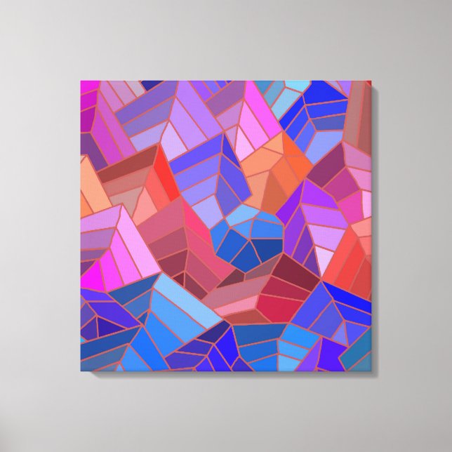 Fantasy Mountains View from the Sky Canvas Print (Front)