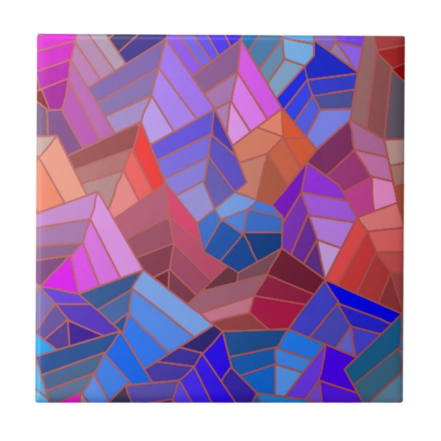 Fantasy Mountains View from the Sky Tile (Front)