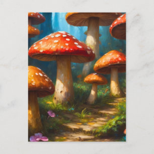 Fantasy Mushrom Postcard