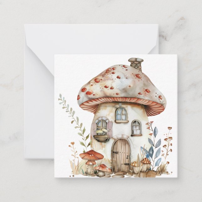Fantasy Mushroom Note Card (Front)
