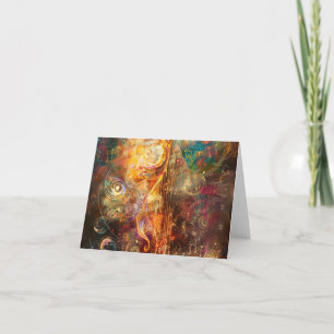 Fantasy Musical Scape Digital Art Card