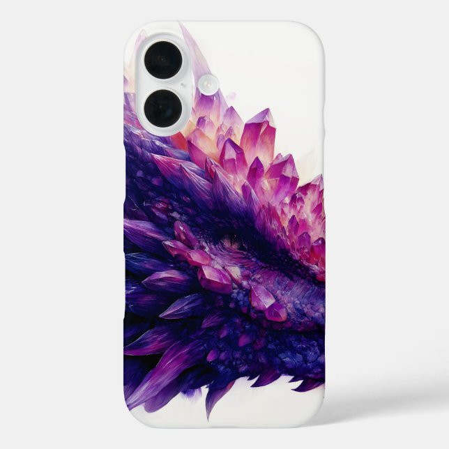 Fantasy Mystical Amethyst Crystal Dragon Beast Case-Mate iPhone Case (Back)