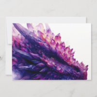 Fantasy Mystical Amethyst Crystal Dragon Beast
