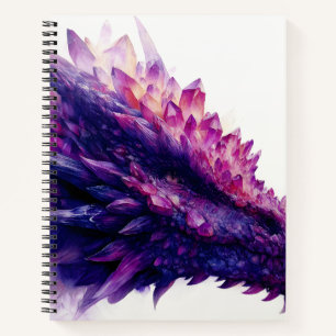 Fantasy Mystical Amethyst Crystal Dragon Beast Notebook