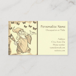 Fantasy Mystical Enchanting Wizard of Magic Business Card