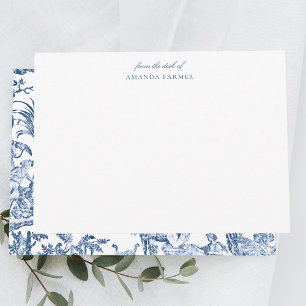 Fantasy Mythical Creatures Vintage Toile-Blue Card